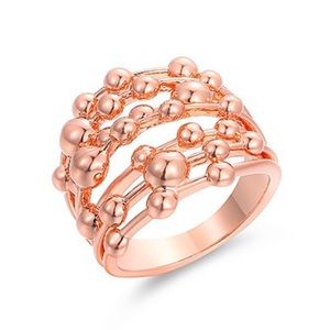 🌸💕 18k Rose Gold Plated Stacked Ring 💕🌸